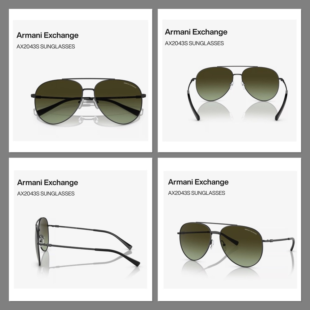 Armani Exchange - Aviator Sunglasses 😎